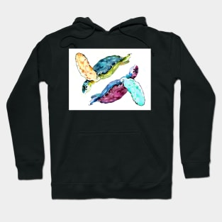 Two Sea Turtles Yin YUng Hoodie